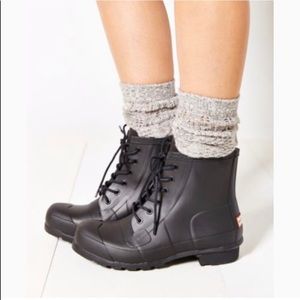 Hunter Lace Up Combat Rainboots